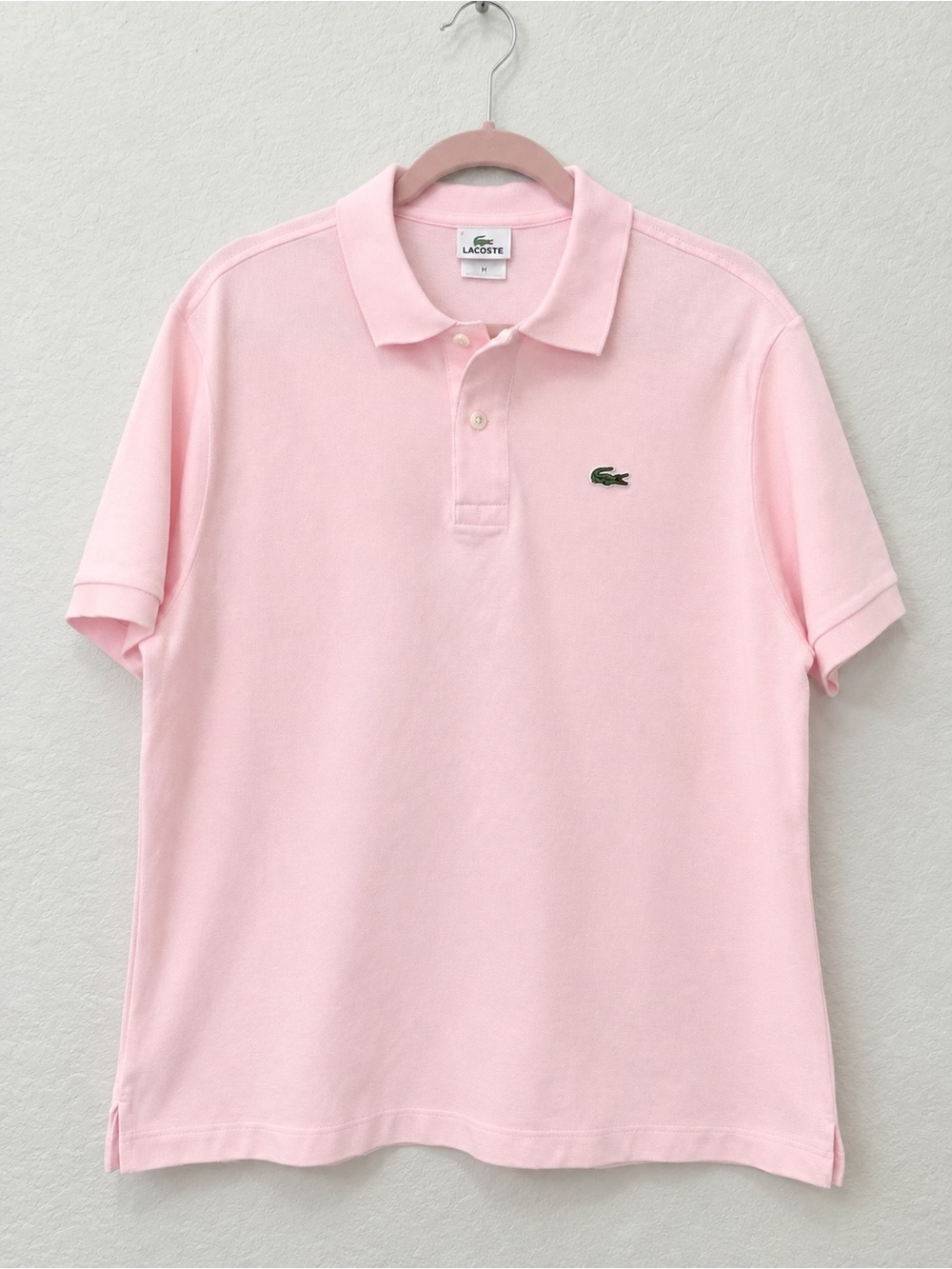Lacoste Shirt Mens XLARGE Pink Classic Short Sleeve Polo Cotton Pique Size XL 6
